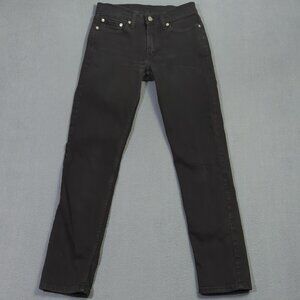 Levi's Jeans Men's 29x32 Fits 28x30 Black 511 Slim Fit Tapered Leg Denim